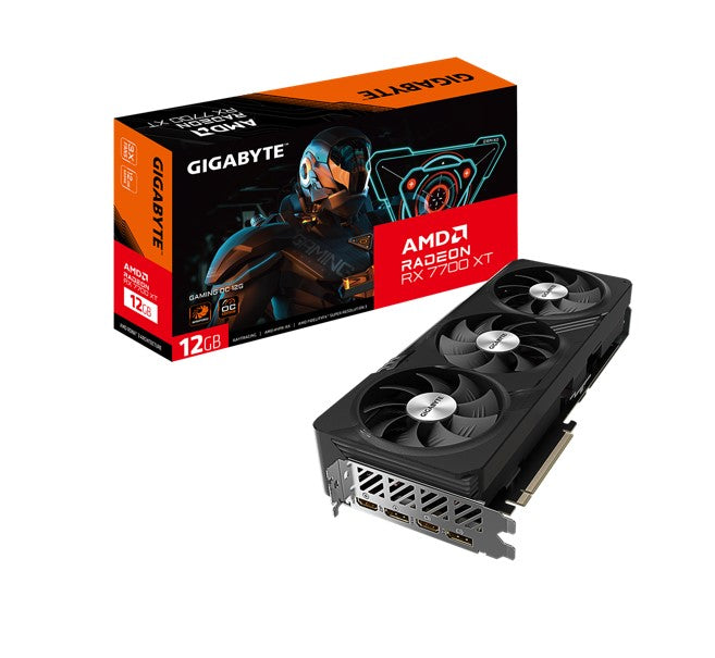 Gigabyte AMD Radeon RX 7700 XT GAMING OC 12G, 18 Gbps, GDDR6, 192 bit, PCI-E 4.0, 8 Pin*2, DisplayPort 2.1 *2 HDMI 2.1 *2 Gigabyte AMD Radeon RX 7700 XT GAMING OC 12G, 18 Gbps, GDDR6, 192 bit, PCI-E 4.0, 8 Pin*2, DisplayPort 2.1 *2 HDMI 2.1 *2